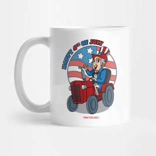 Tractor Critters 4th of July Mug